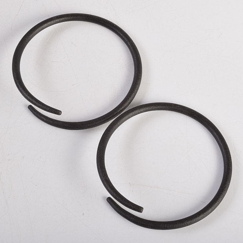 茶道具　釜師　畠春斎作　無文　平丸釜　唐銅鬼面風炉　共布共箱　M　R9292B