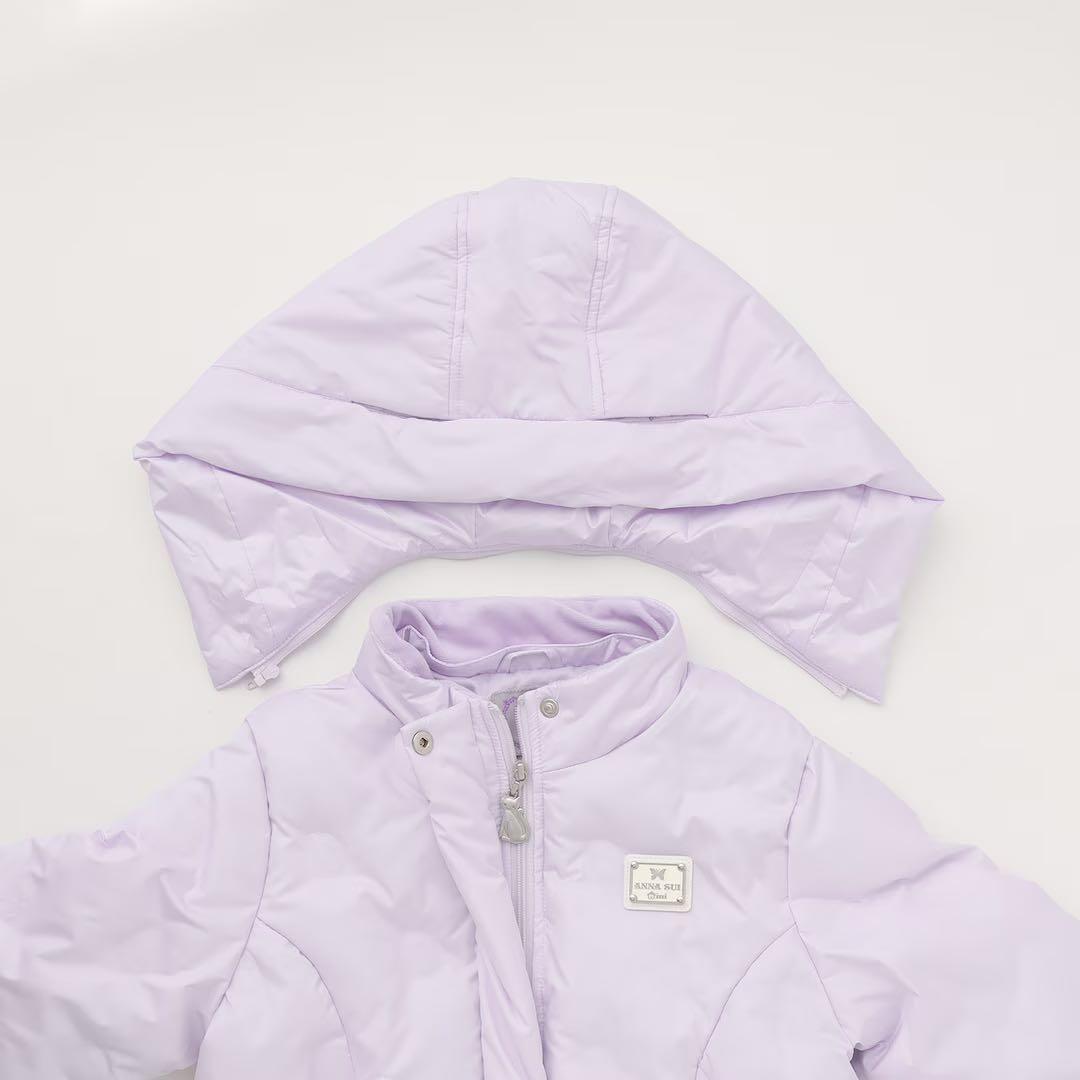 み*と様 新品タグ付き　ANNA SUI mini 中綿ネコブルゾン　紺100-