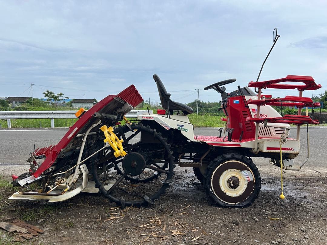 宮崎　ヤンマー 5条　セル付き　田植機 RR550 9.8馬力 田植え機　動画有