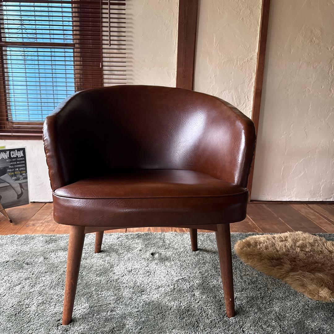 ビンテージ　シングルソファー　シンプル　ミッドセンチュリー