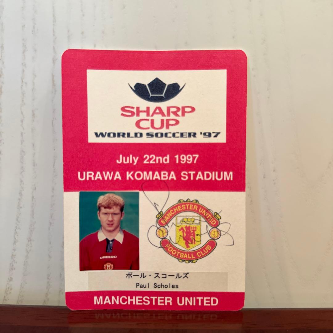 ヤ*マ様 マンチェスターユナイテッド　直筆サイン入りアクレディー　25名セット