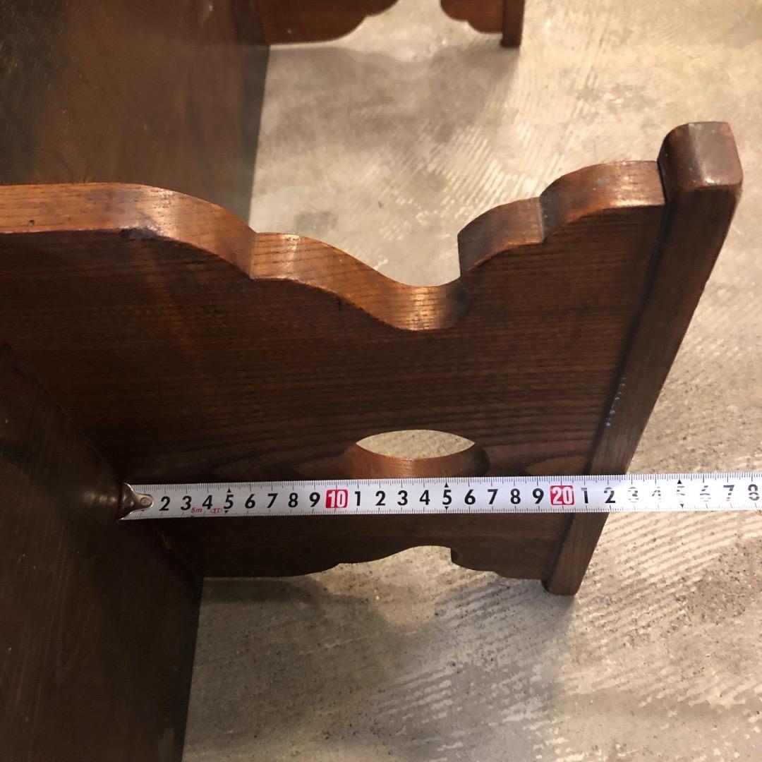 木製机　長方形座卓　文机　ヴィンテージ　ウッドテーブル　昭和レトロ　古道具