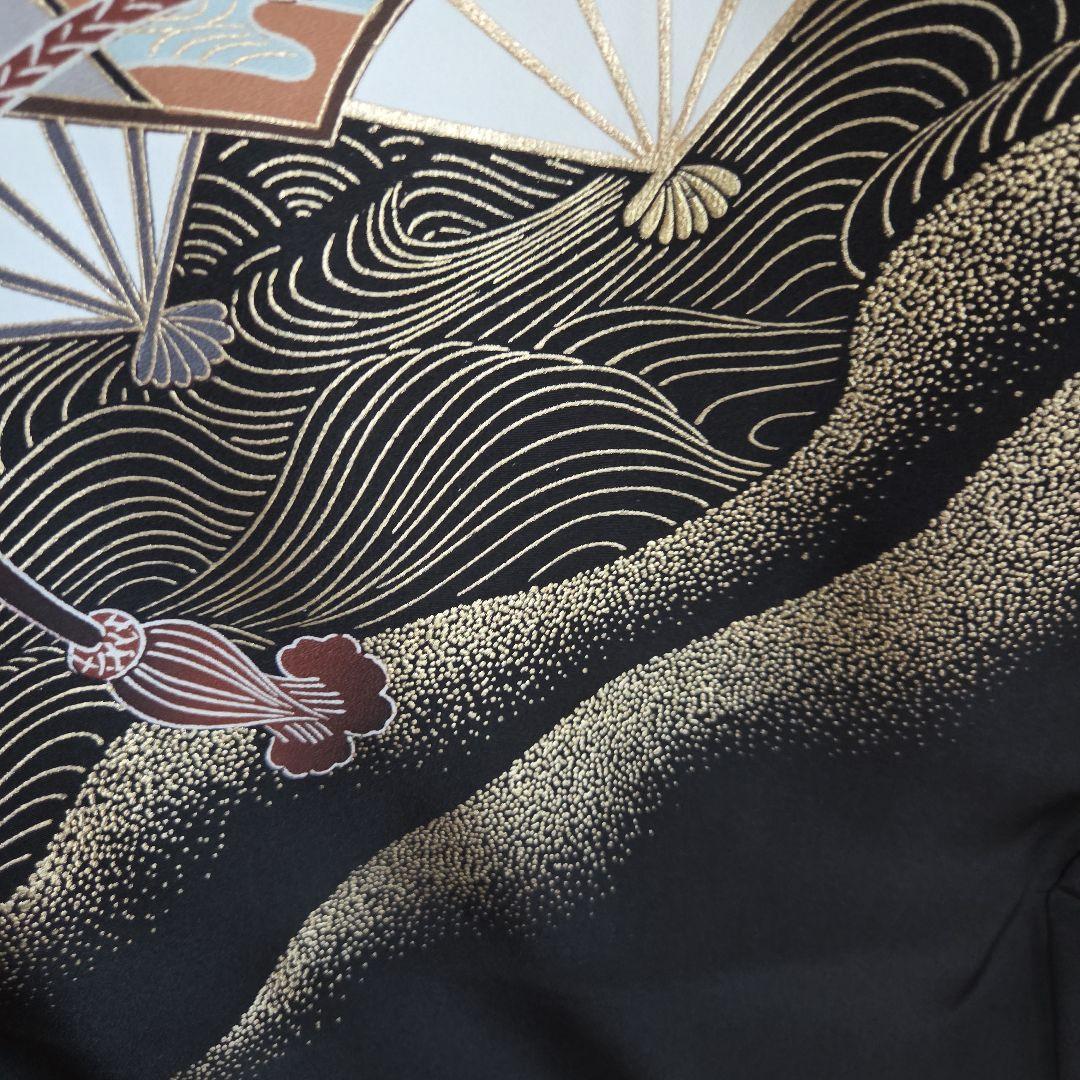 No36　正絹　男の子お祝い着物　長襦袢付き　産着　七五三