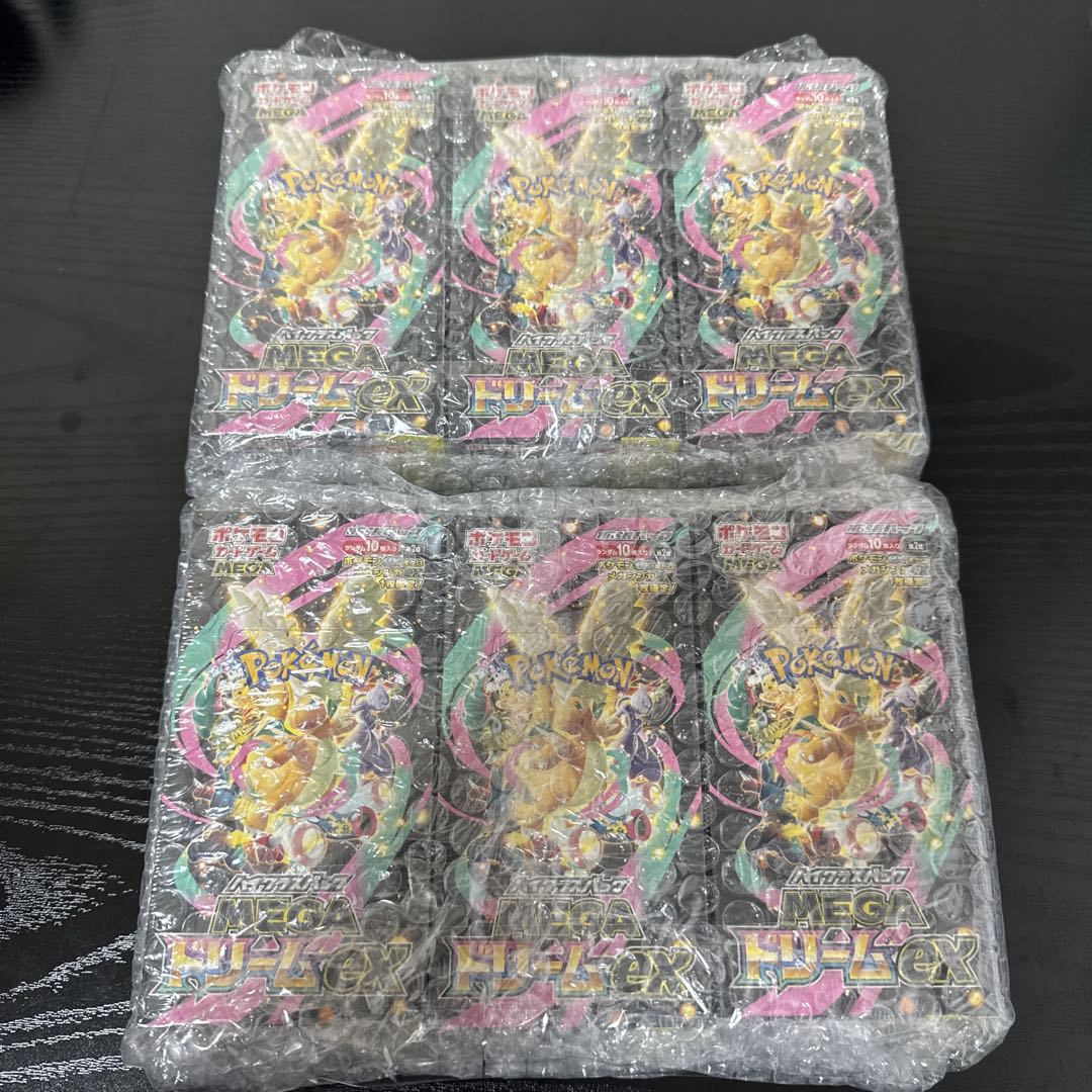 【新品未開封シュリンク付】ポケモンカード　MEGAドリームex 6box