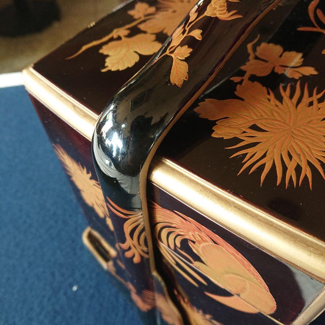 豪華絢爛　最上手　時代　本蒔絵重箱　手付き三段　鳥草の図　高級漆器　輪島塗