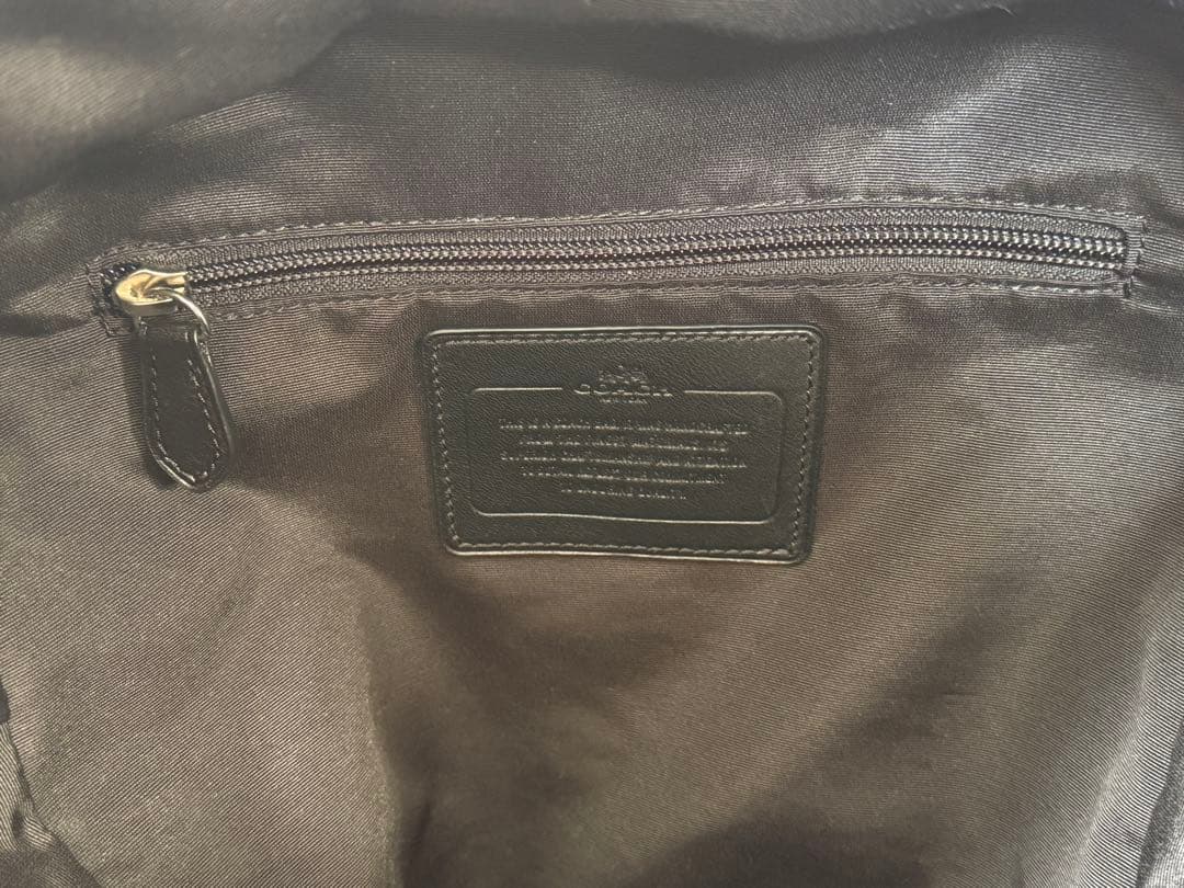 coach メンズ　リュック　本革