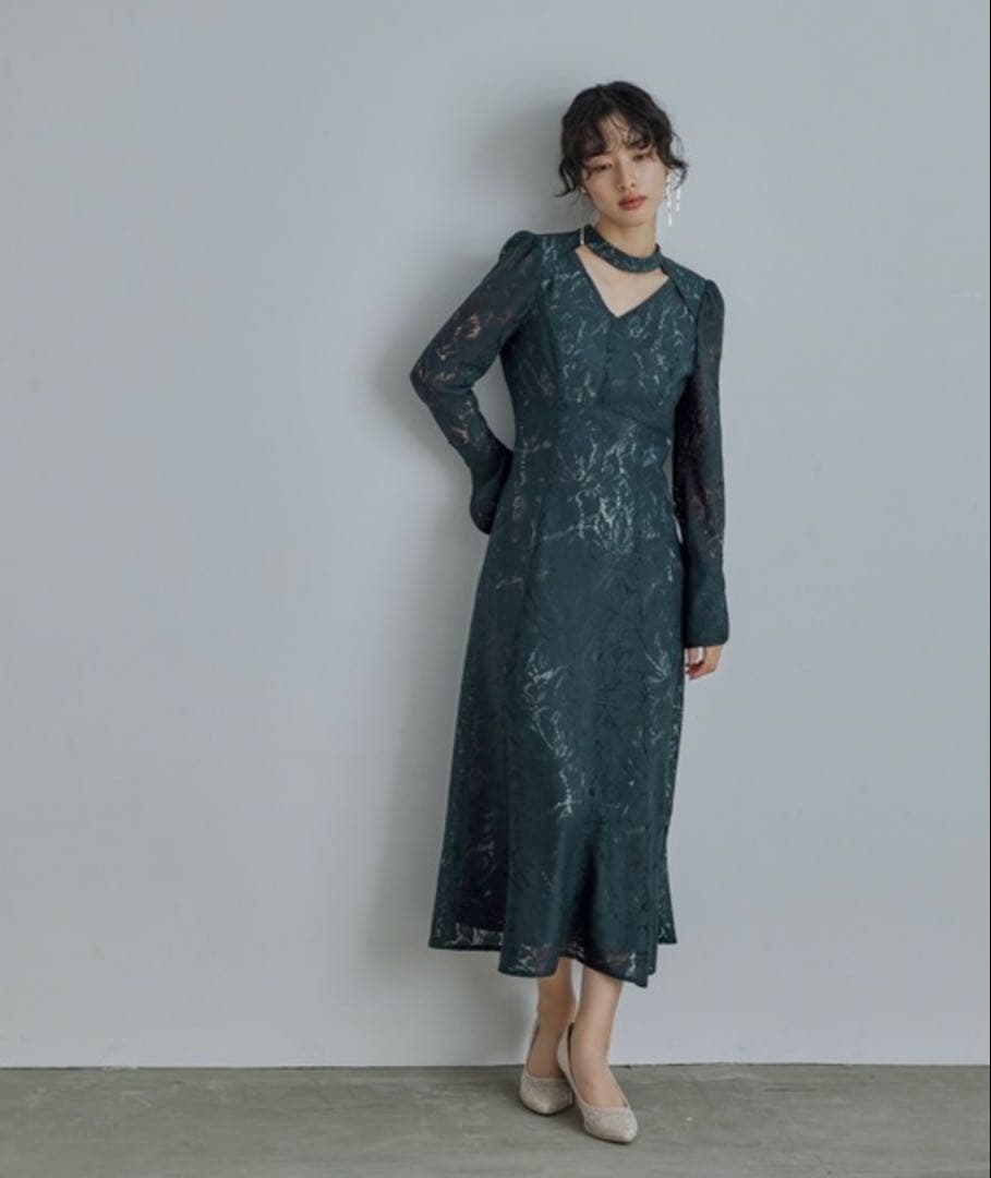 最終値下げ★kana レースバックオープンティアドロップドレス M オケージョン