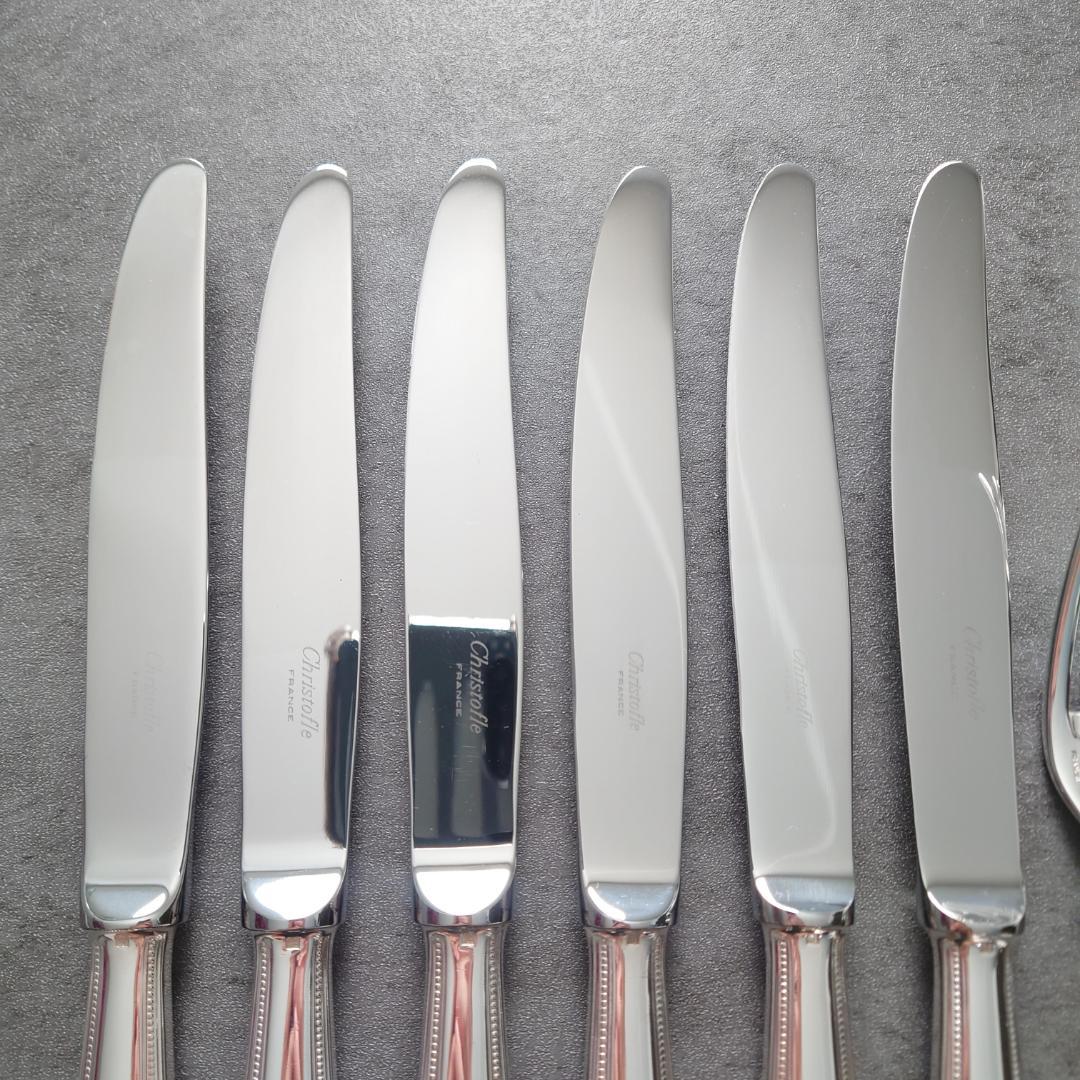 美品 クリストフル パール テーブルナイフ テーブルフォーク 12点