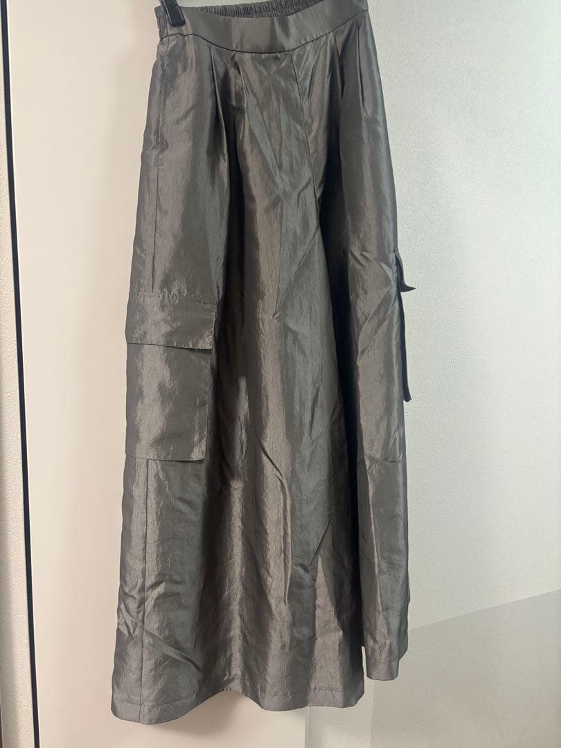 lig. リグドット　　wide cargo pants グレー