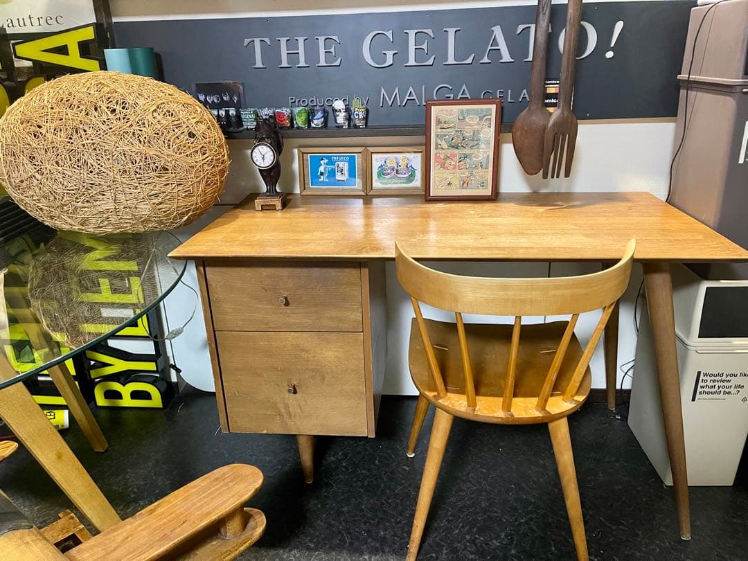 ポールマッコブ デスク 机 1950年代 ヴィンテージ 家具 デザイナーズ