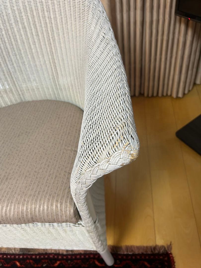 ロイドルーム　アームチェア　No60　LLOYD LOOM ホワイト