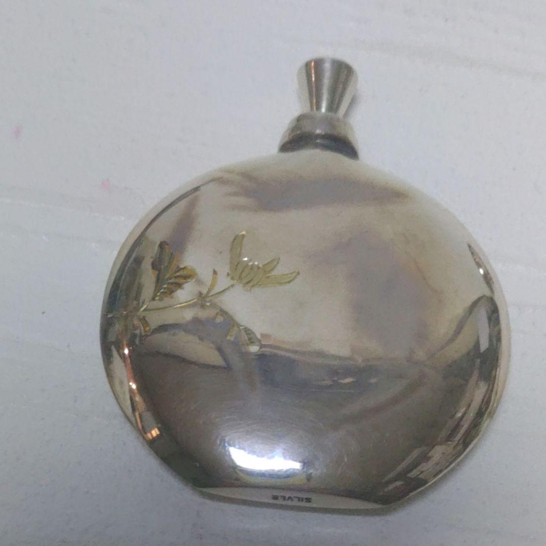香水瓶　アトマイザー　彫金　SILVER　perfume bottle　ツキ10