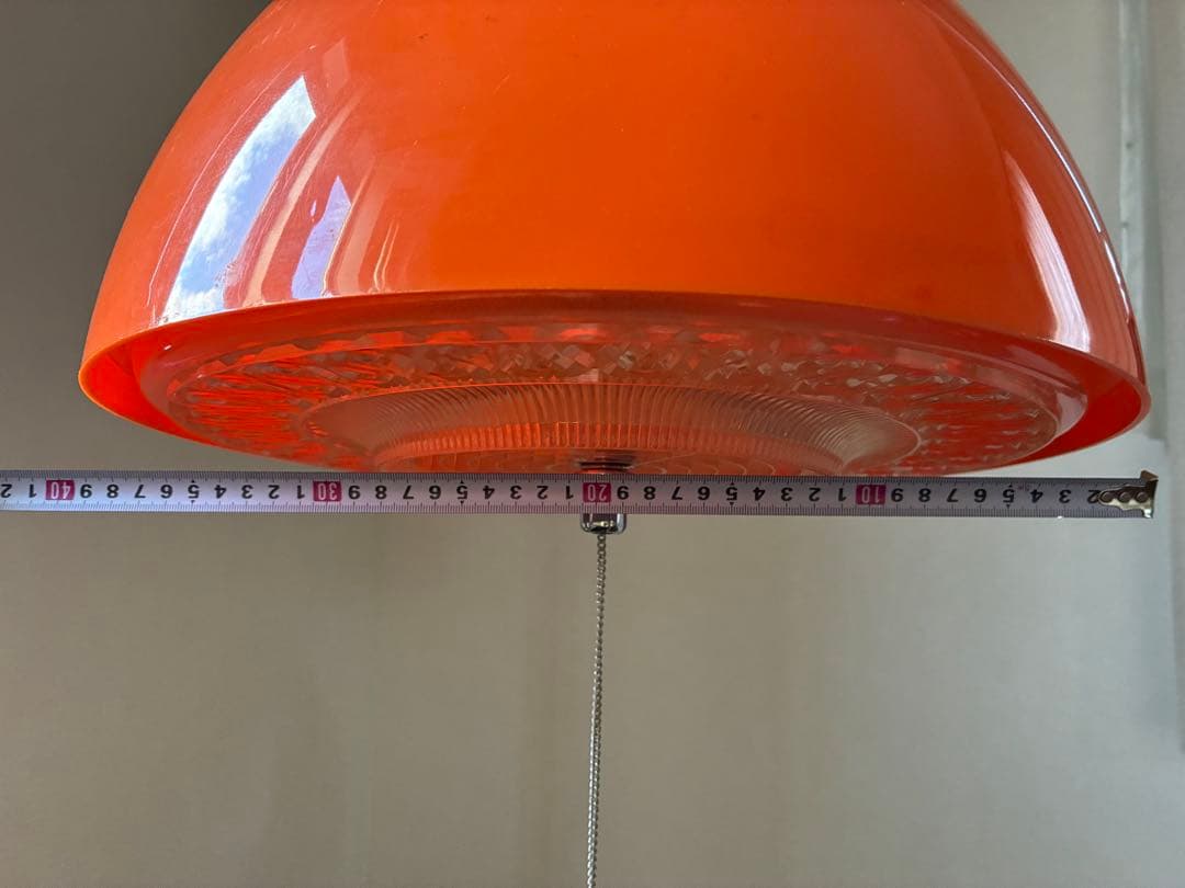 昭和レトロポップ オレンジ 蛍光灯照明器具