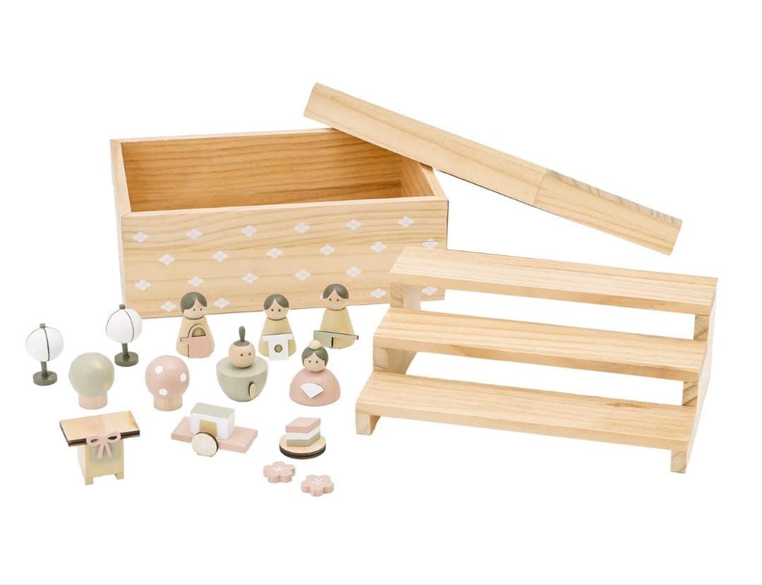 入手困難　salut サリュ収納できる雛人形セット　フレンチカントリー