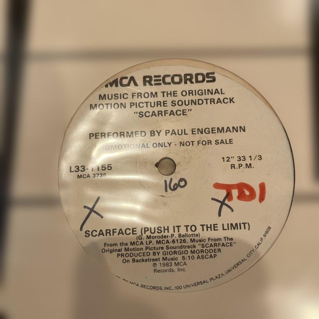 SCARFACE サウンドトラック 12インチレコード