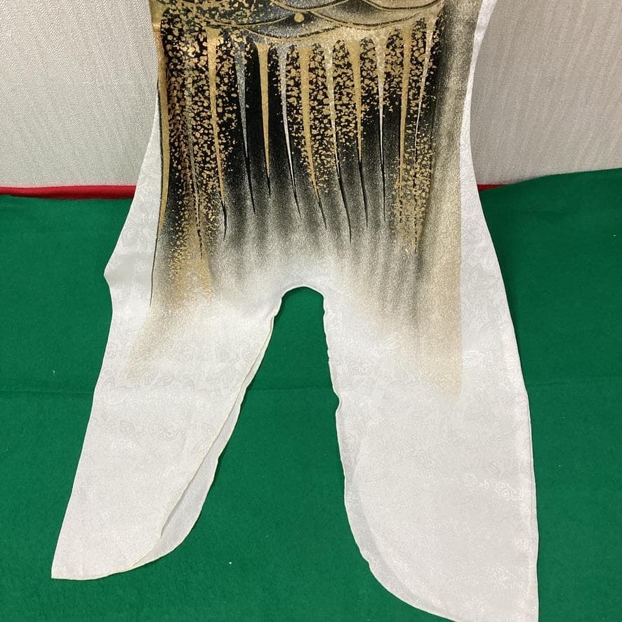 SKO95 ちりめん金彩鯉のぼり2m 黒 ベランダ黒鯉2m　お父さん鯉２m