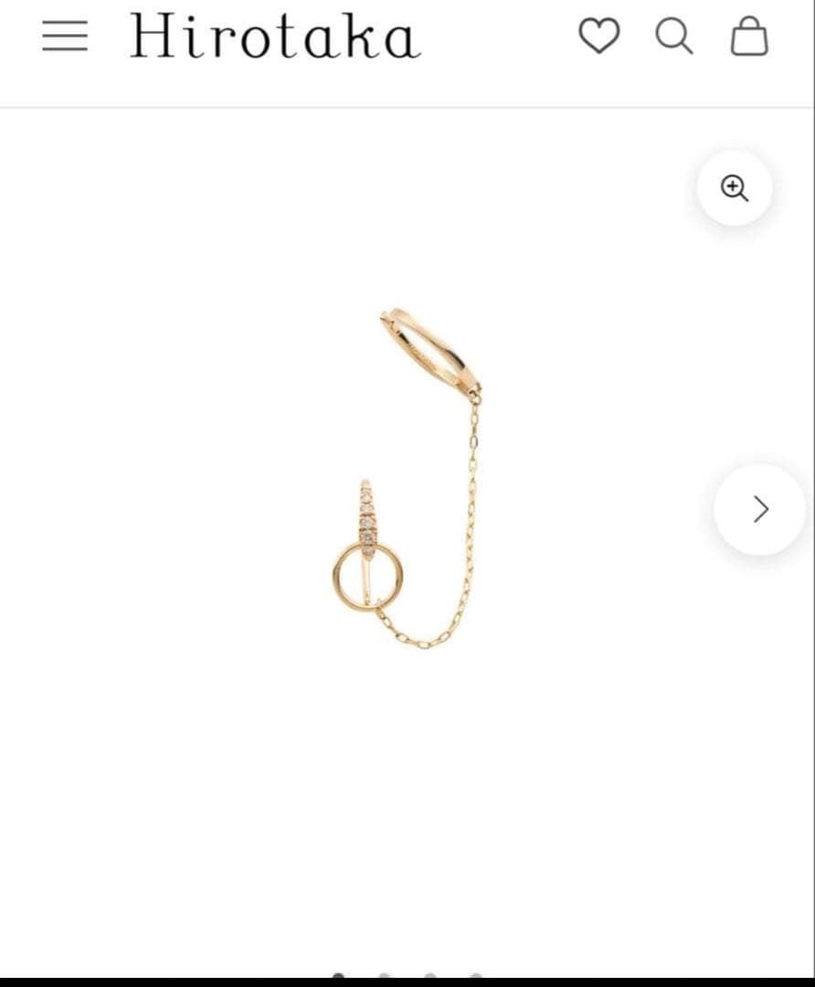 にー　Hirotaka MUGHALイヤーカフピアス ダイヤ