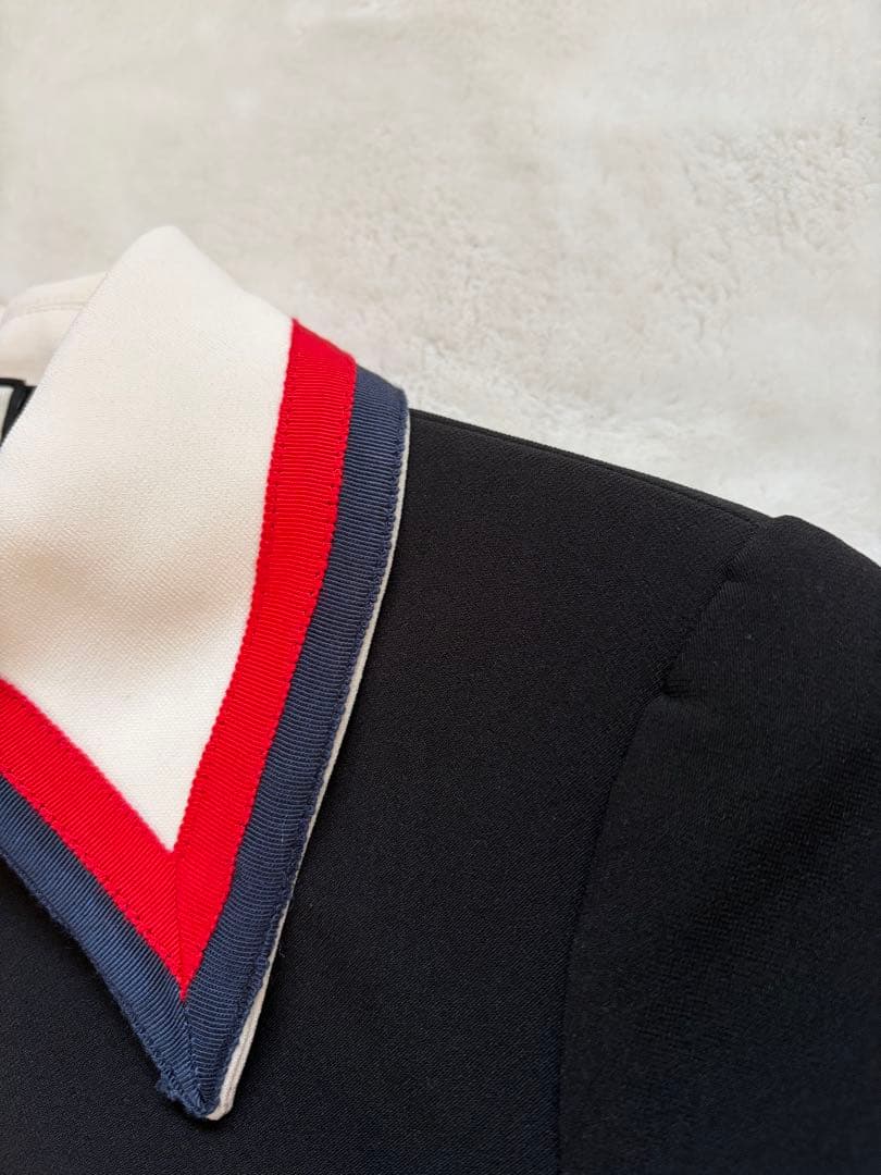 berkinab 様　GUCCI グッチレッド&ネイビーラインワンピースSサイズ