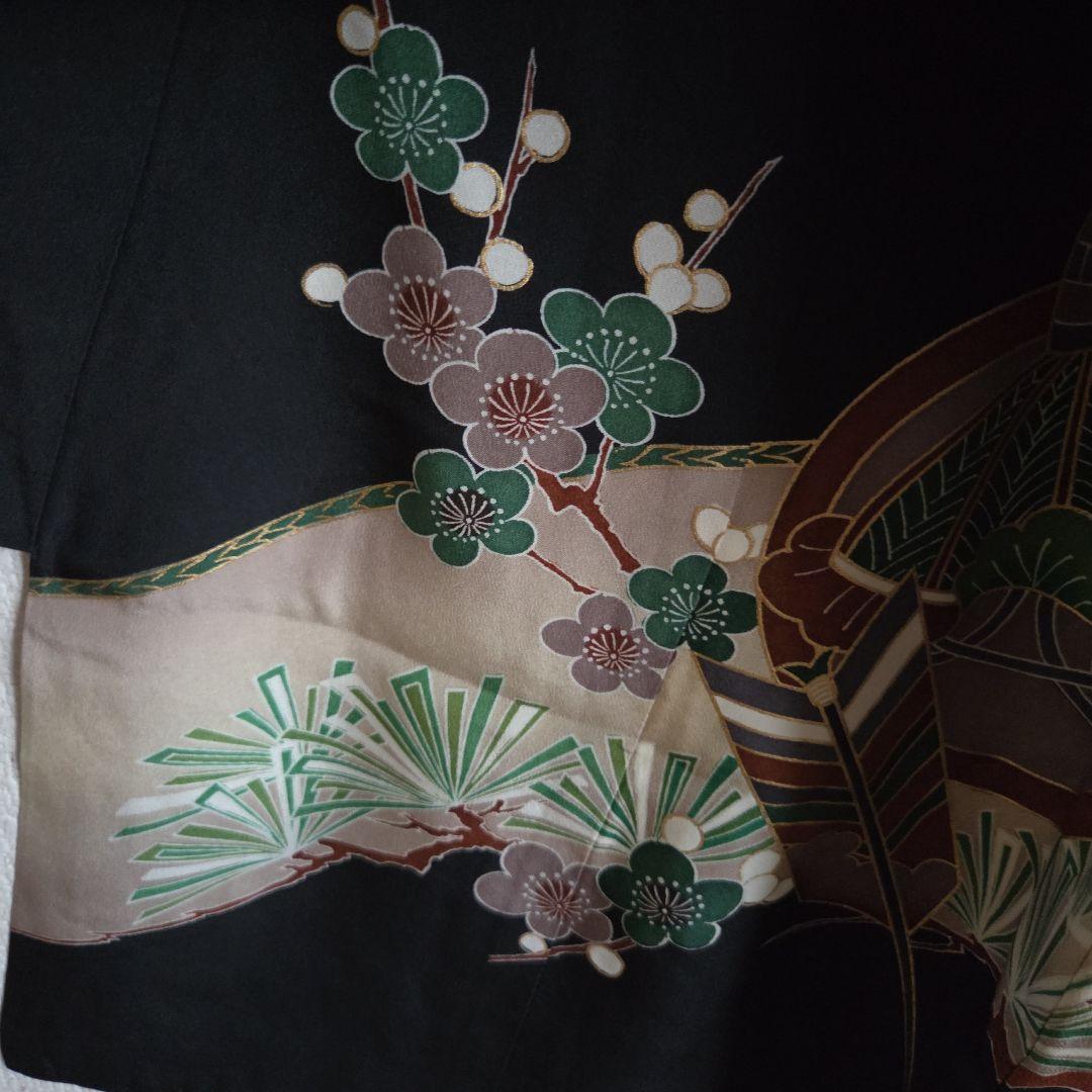 hana　1-17 正絹　男の子お祝い着物　長襦袢付き　産着　七五三　逸品