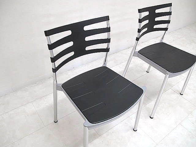 展示品　フリッツ・ハンセン「アイスチェア」スタッキングチェア2脚セット 約14万