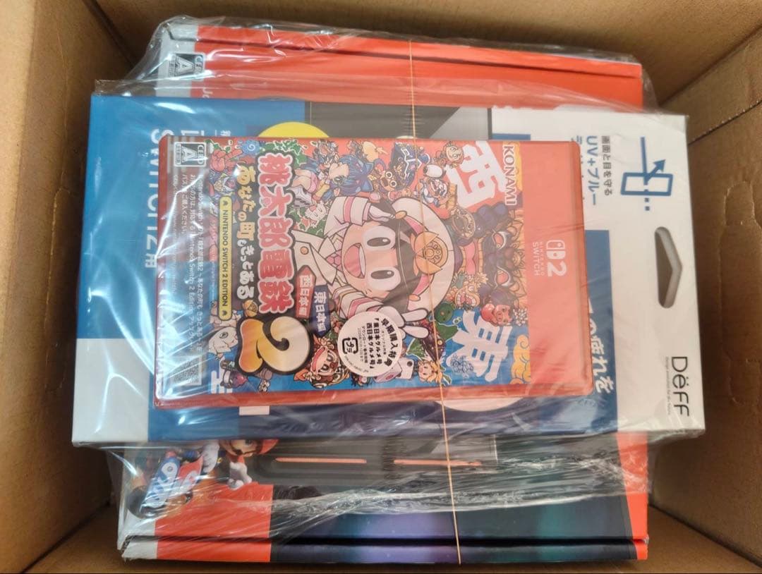 Switch 2マリオカートワールドセット + 桃鉄2+ 画面保護フィルムセット