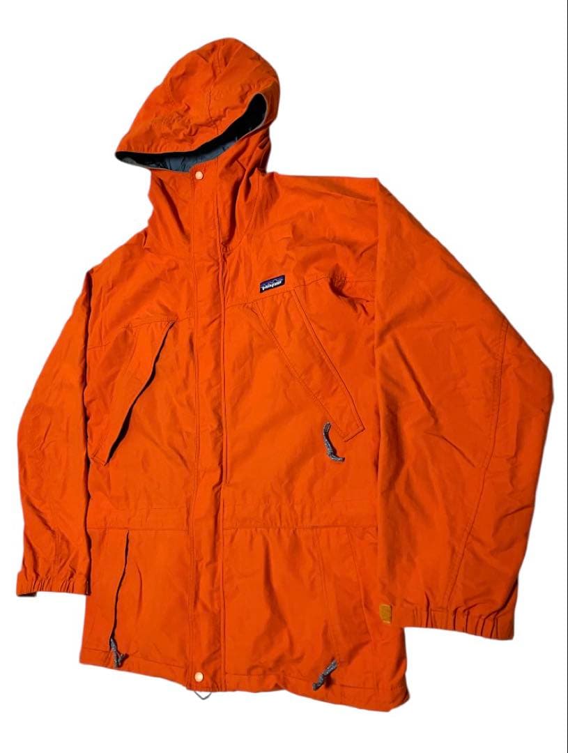 専用　98年製 パタゴニア ストームジャケット マンゴーオレンジ S シェル