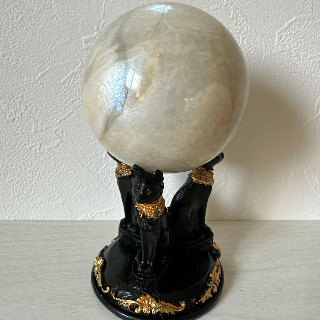 超綺麗✴︎大玉ムーンストーン⭐︎スフィア/約7㎝