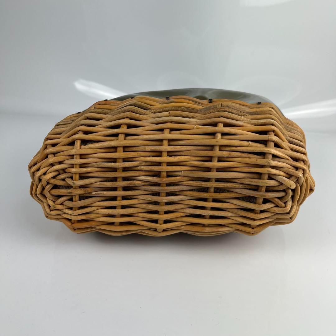 【極美品】エバゴス　ハンドバッグ　バスケット型　レザー