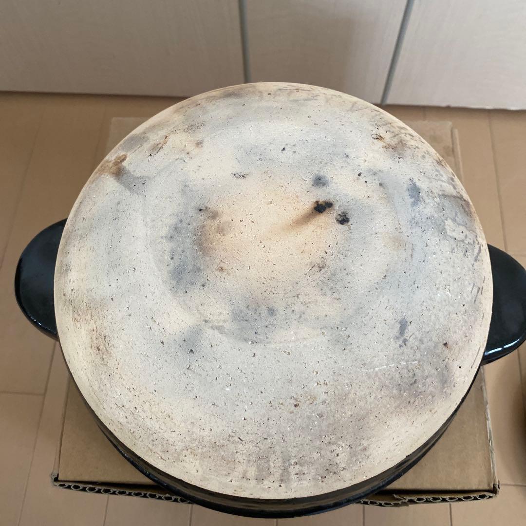 陶器製 土鍋 黒色 かまどさん長谷園三合炊き