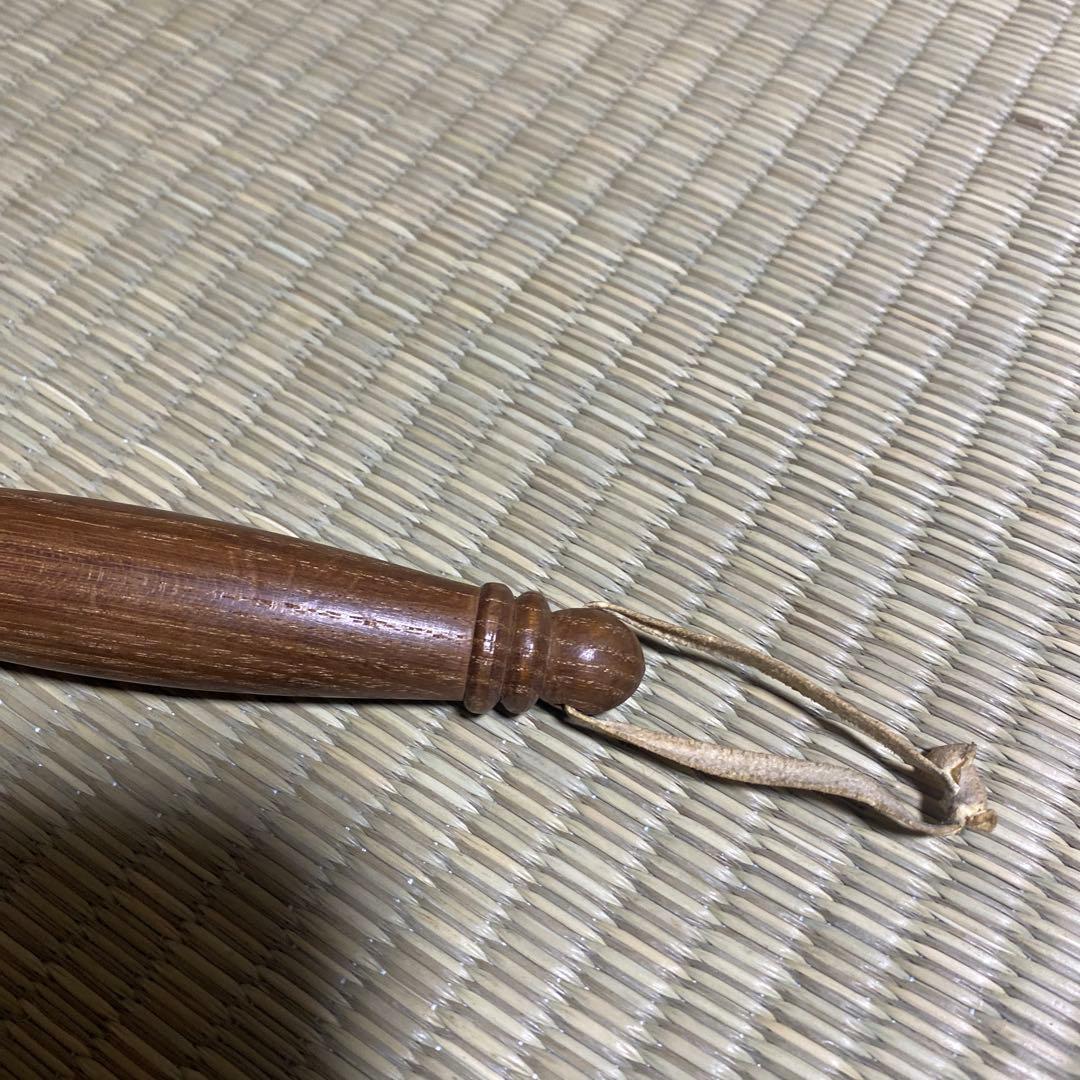 茶道具　①銅羅とバチ　※②木枠（別売り） ①と②はセット販売です