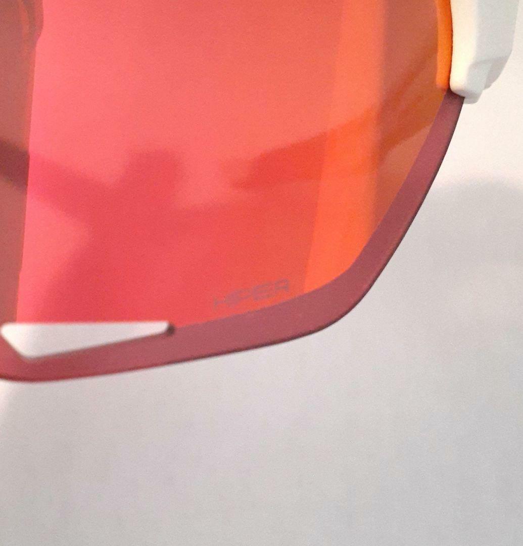 100% S2 ホワイト レッドミラーレンズ ワンハンドレッド サングラス