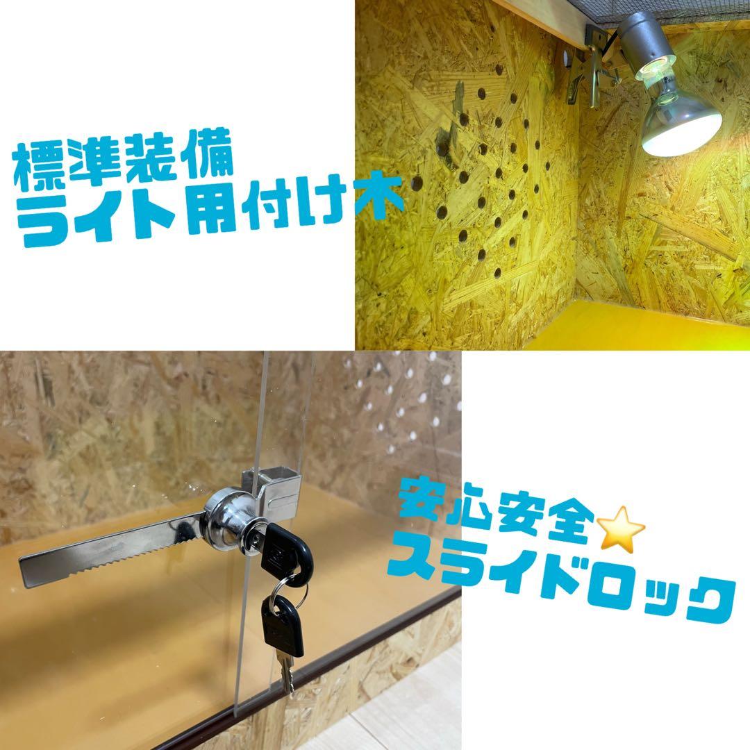 爬虫類ケージ　爬虫類飼育ゲージ　90×45×45 天井金網仕様