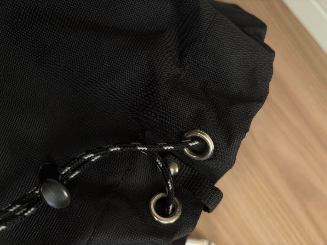 zattu \"LUGUN\" ブラック 巾着型ショルダーバッグ 黒