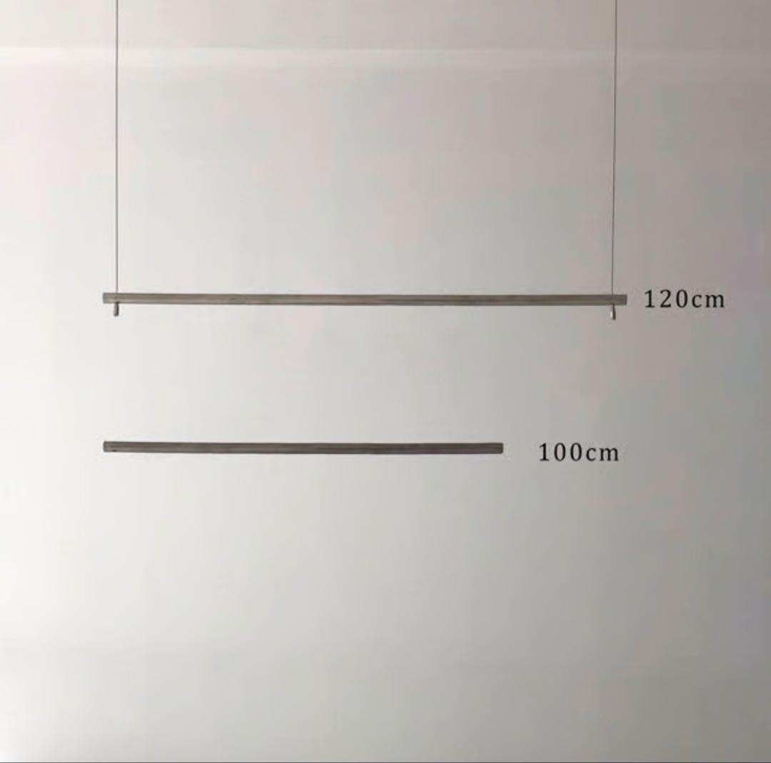 ステンレス 吊り下げ ワイヤー ハンガーラック120cm、100cm2個セット