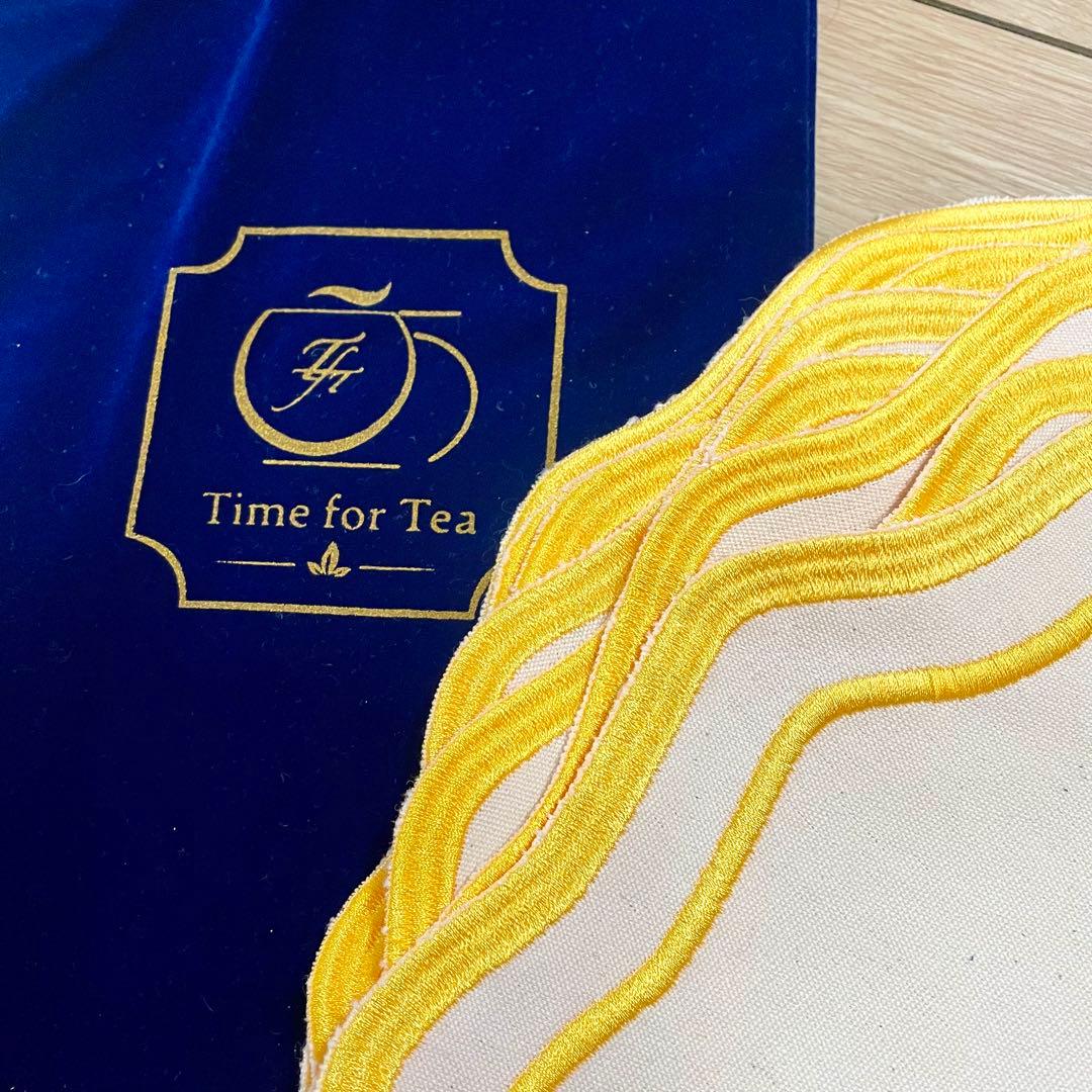 新品 - Time for Teaサークルモデル キャンバスプレースマット8枚