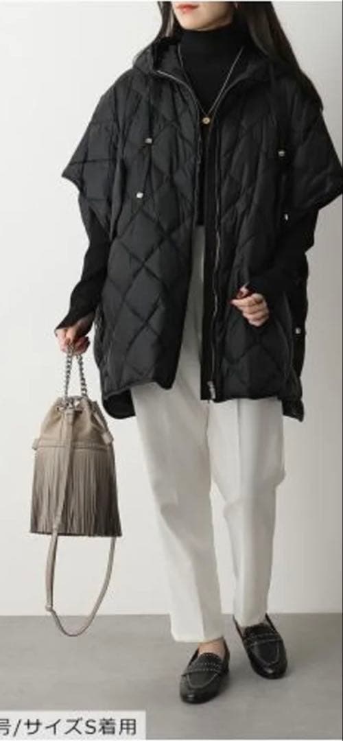 宝物マックスマーラTha Cube ポンチョダウン　カーキ　Mサイズ