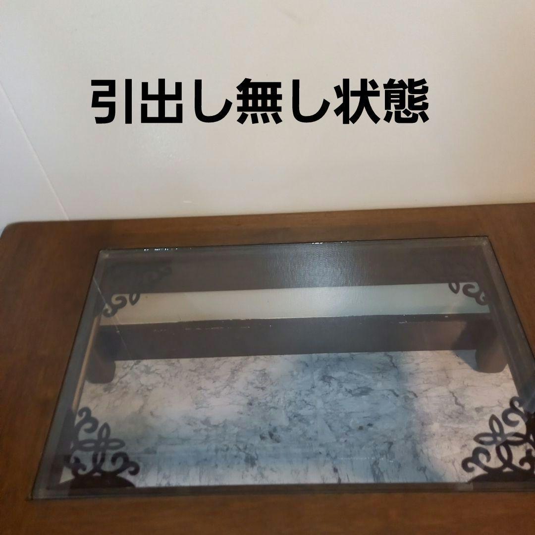 森のサーカス　株式会社　ガラス　センターテーブル 引出付き　コレクション　飾り