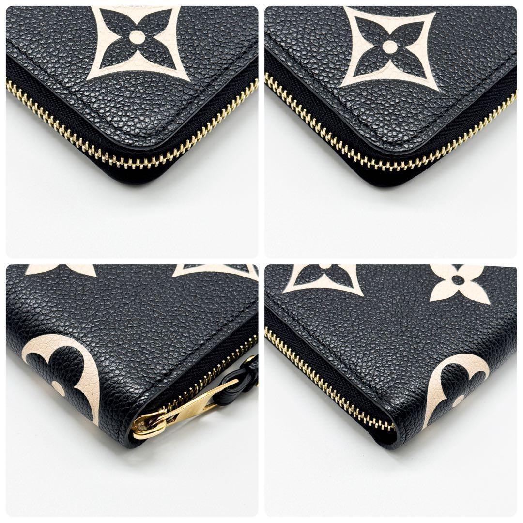 ルイヴィトン モノグラム アンプラント ジッピーウォレット 財布 バイカラー