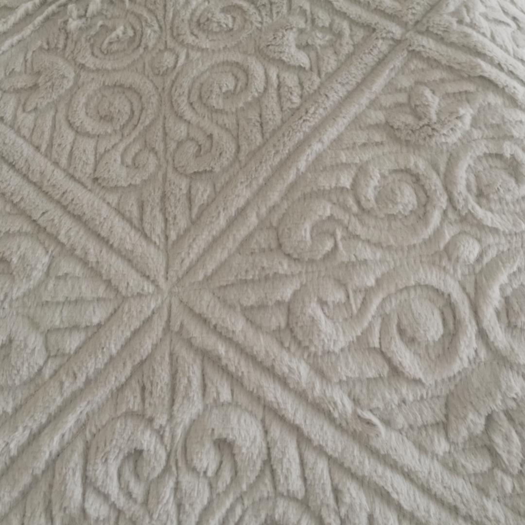 ベッドカバー キルト3点セット エレガント柄 フルサイズ Grey