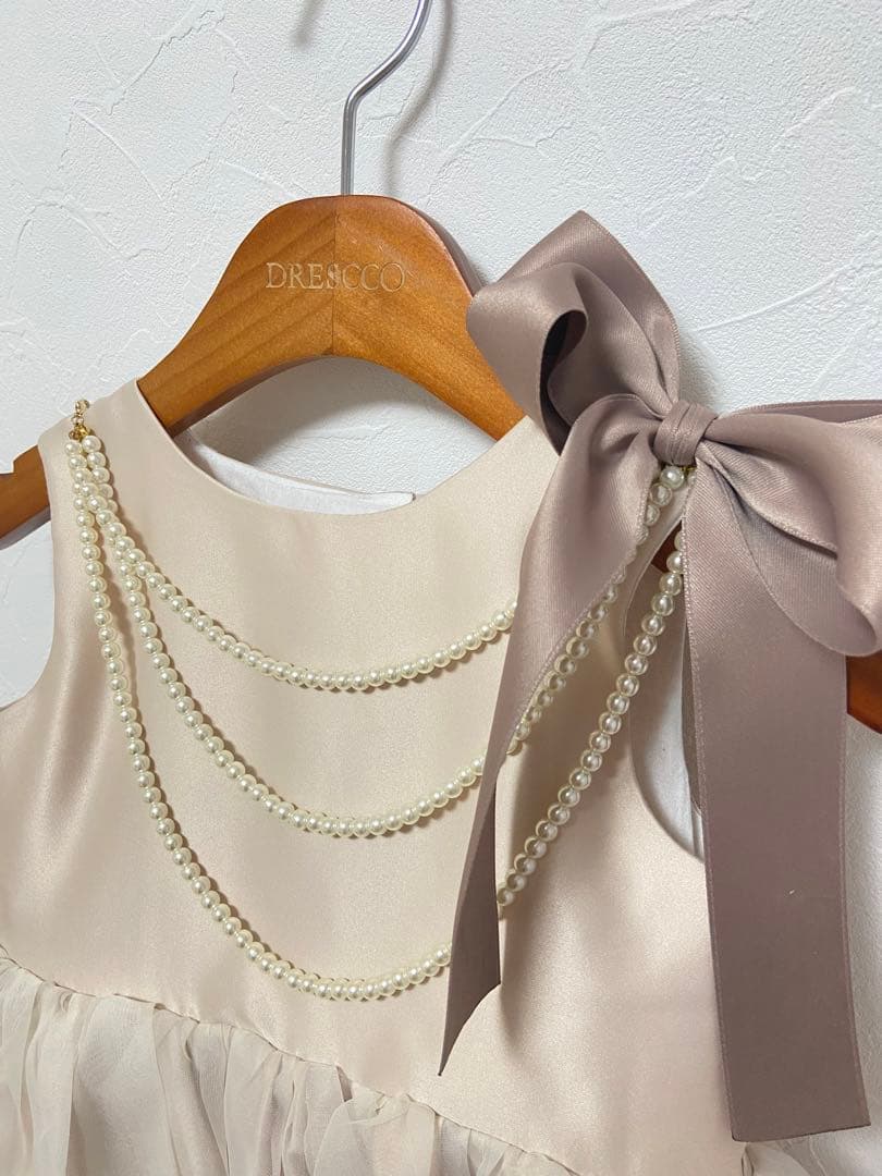 【DRESCCO】ヘラ ゴールドピンクドレス