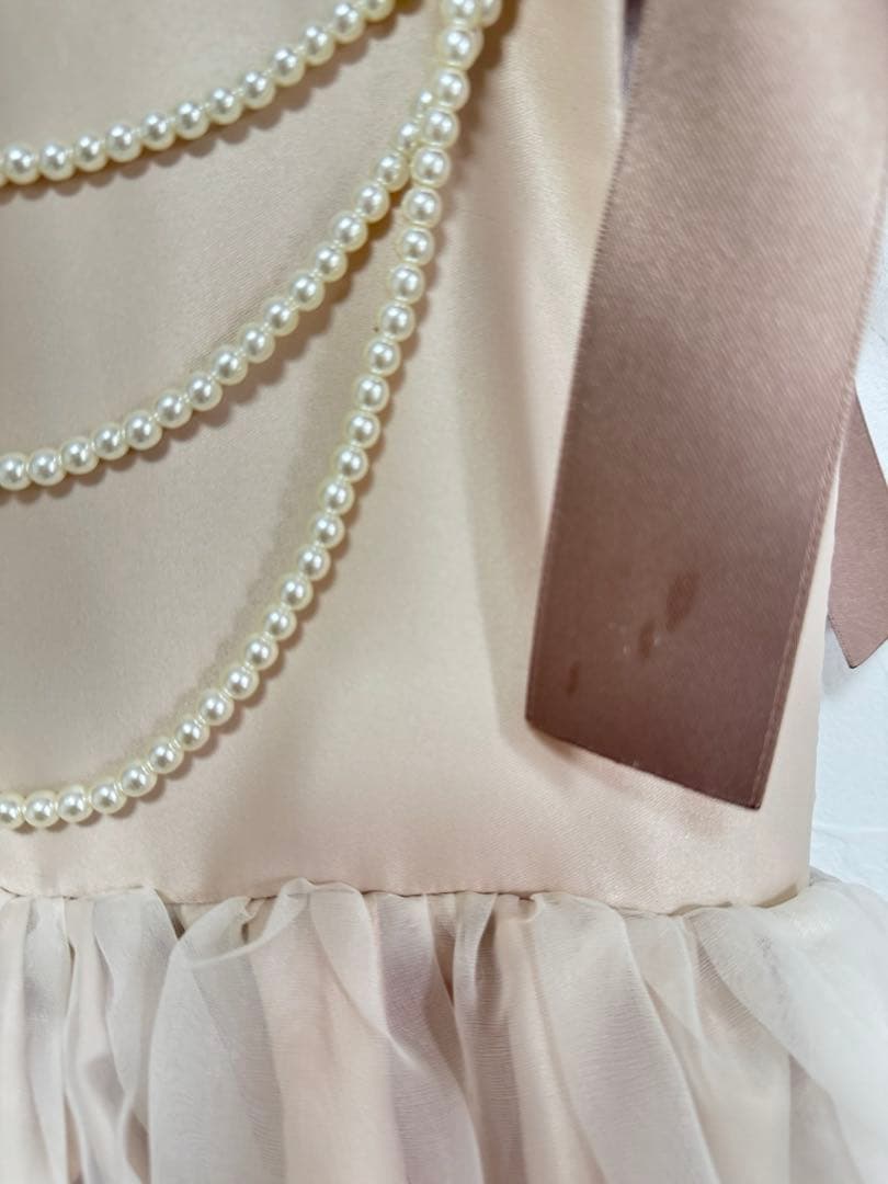 【DRESCCO】ヘラ ゴールドピンクドレス