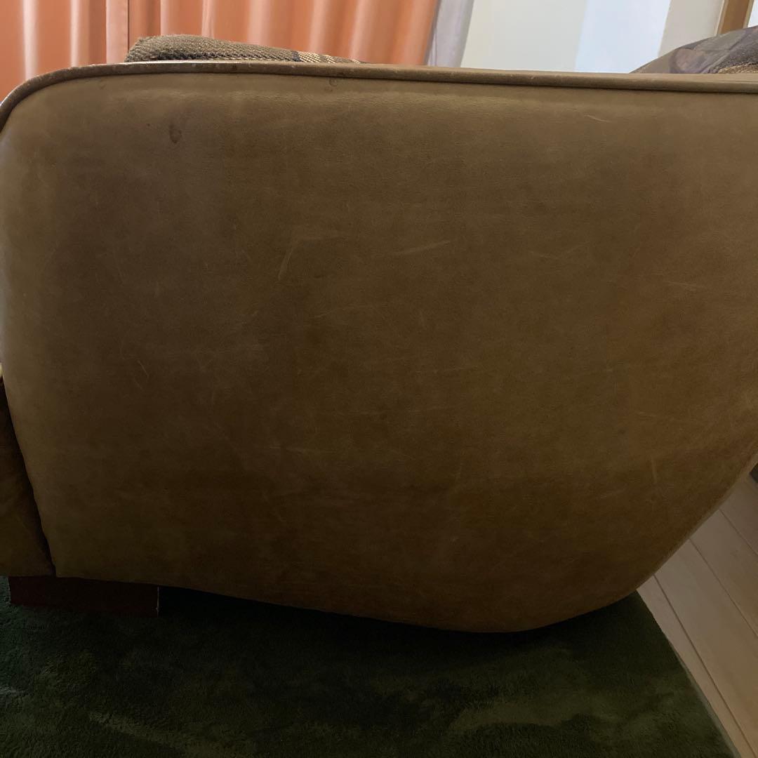 クラッシュゲート★ヴィンテージ風1人掛けソファ★破れアリ