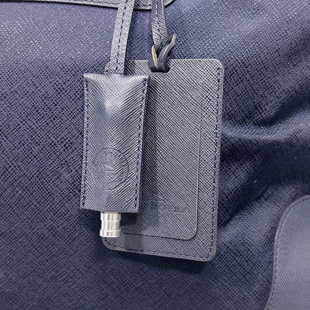 PELLE MORBIDA ペッレモルビダ キャピターノ トートバッグ A4 紺