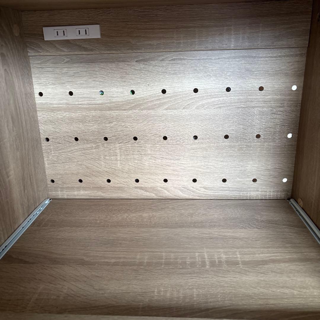 りんじょ　レンジラック 幅86cm ホワイト/ナチュラル