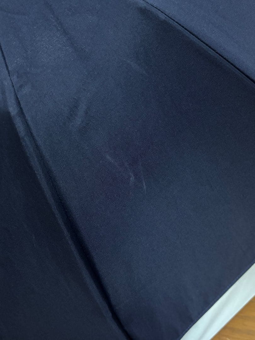 芦屋ロサブラン　3段折り　日傘　遮光100% ネイビーアイボリー