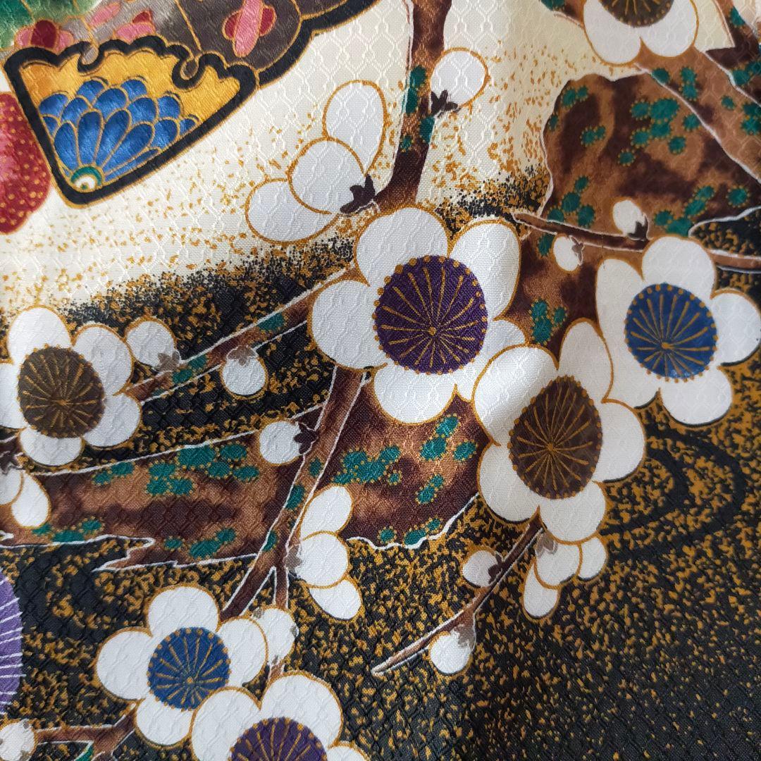 七五三 男の子 5歳 着物 セット 一式 人気 水色 ブルー 兜 梅 0505