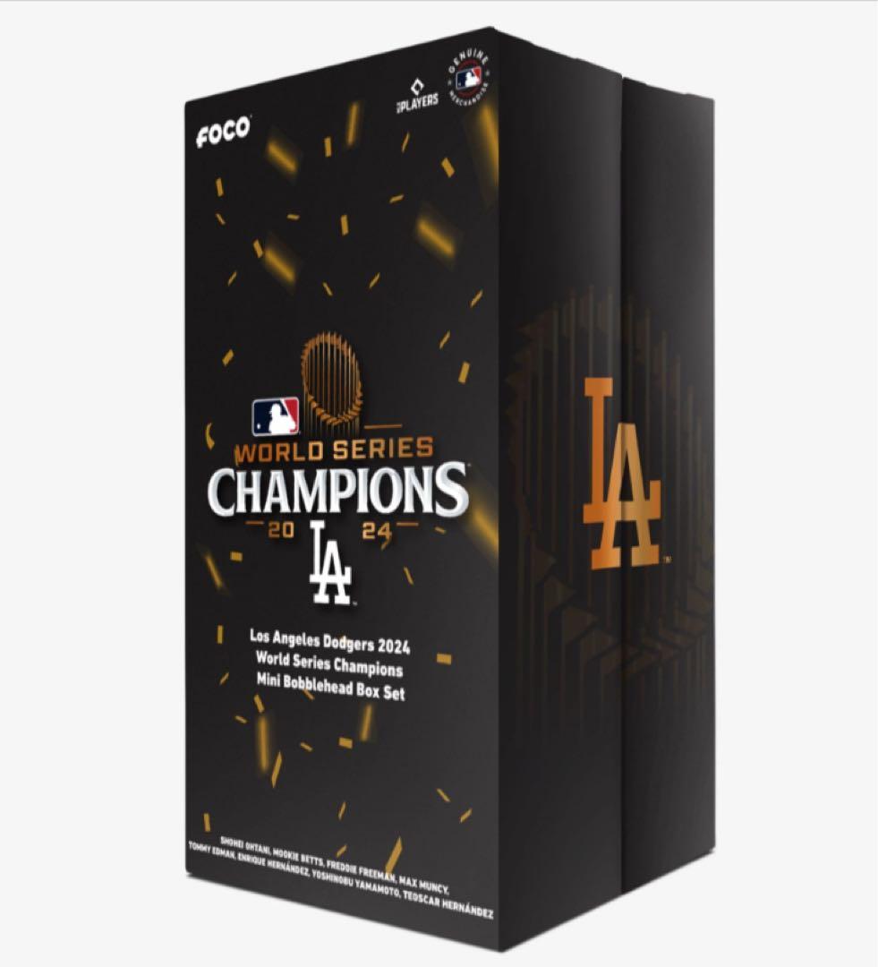 ドジャース ワールドチャンピオン記念ミニボブルヘッドセット