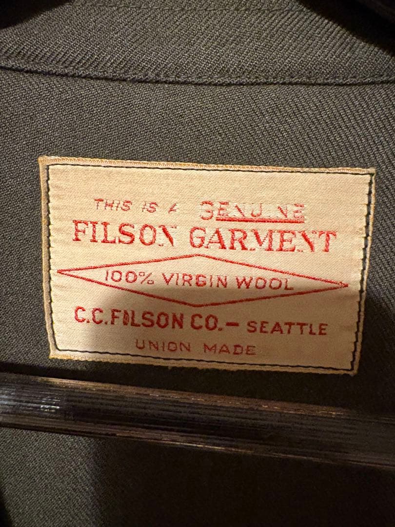 50s〜60s FILSON GARMENT シングルマッキーノコート