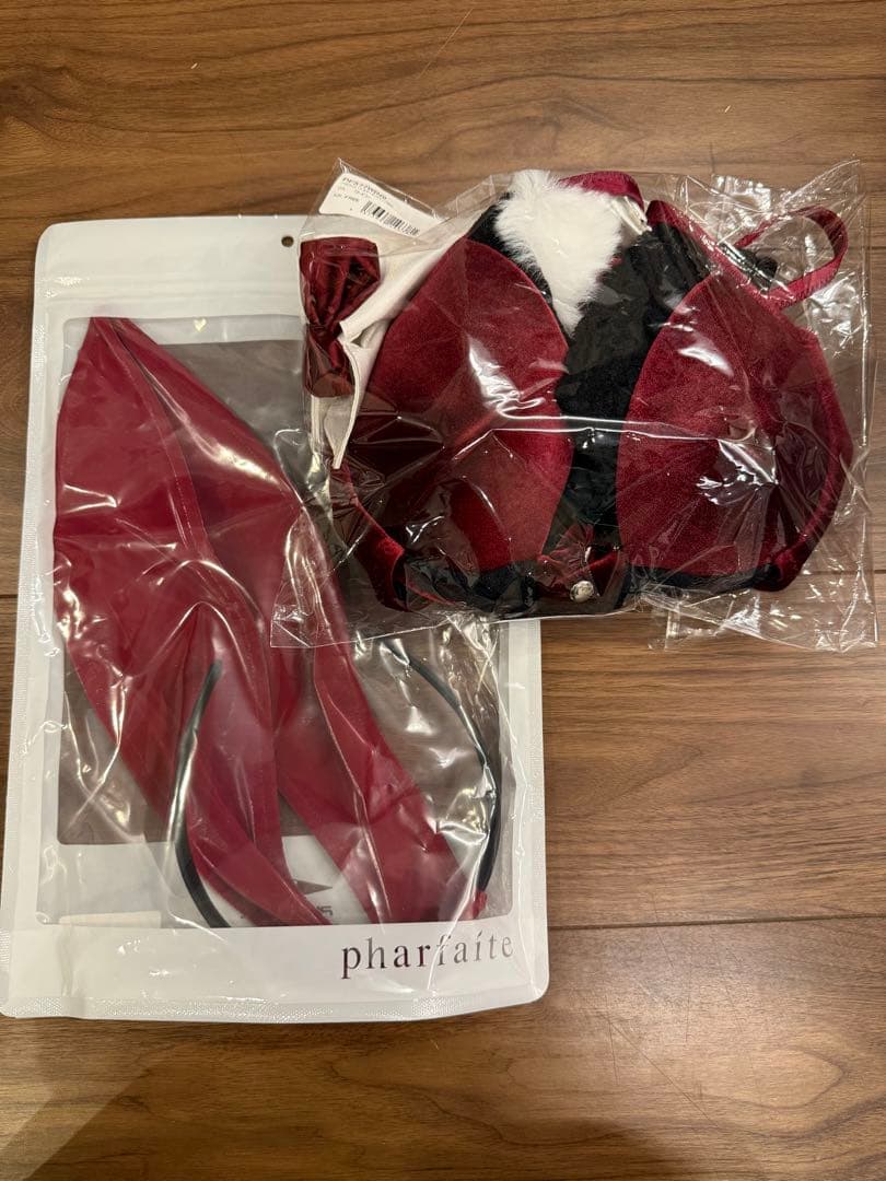 【pharfaite】ベロアバニーレオタード+カチューシャ　パルフェット