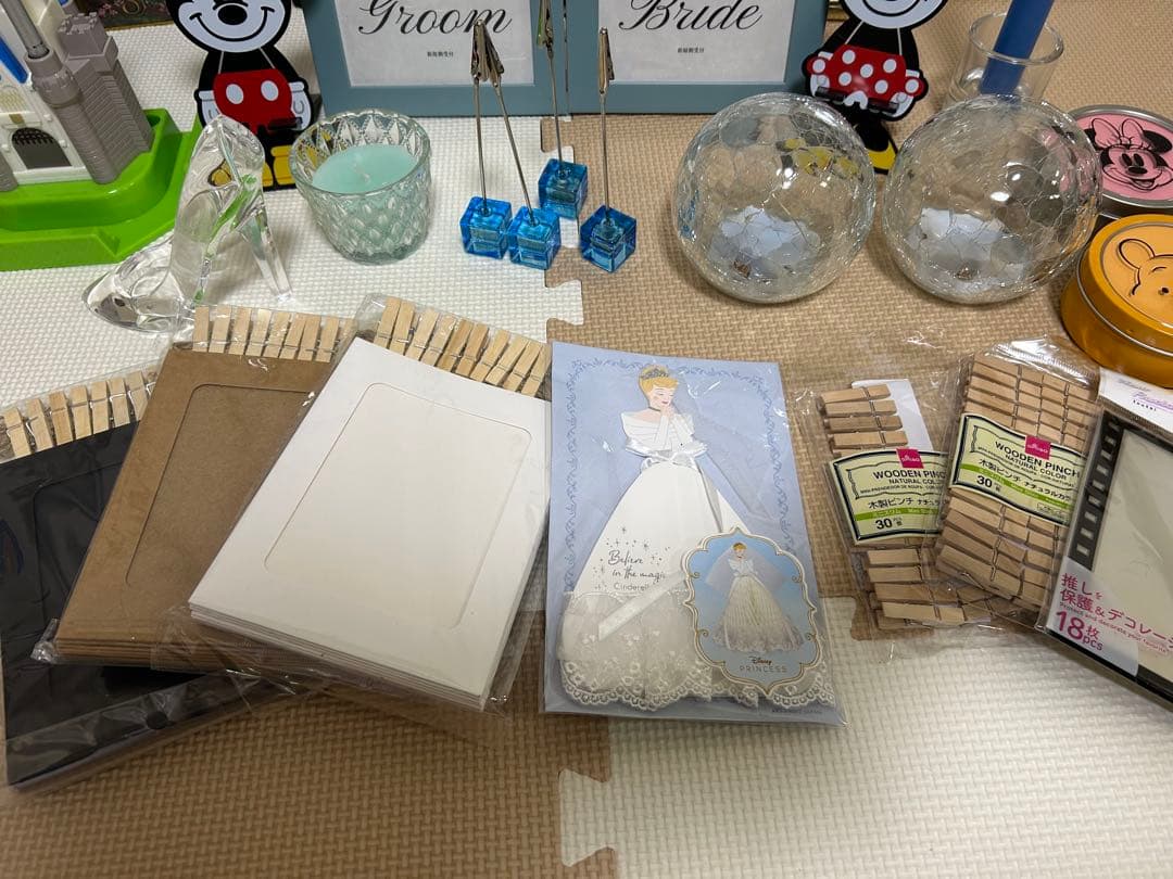 ウエルカムスペース 結婚式 ディズニー ミッキー ミニー シンデレラ ガラスの靴